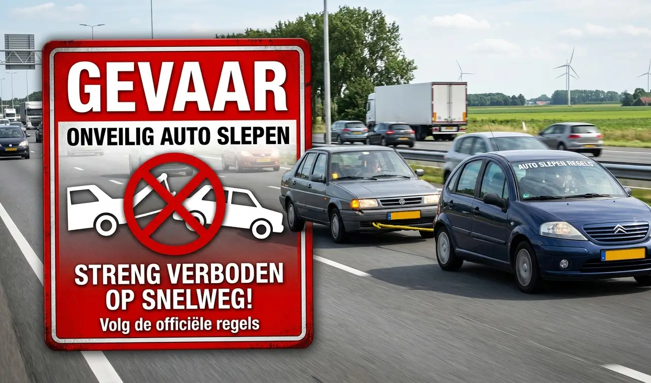 Mag je zelf een auto slepen op de snelweg in Nederland? Ontdek de officiële auto slepen regels boetes en risico's. Schakel direct Sleepdienst De Keientrekker in!